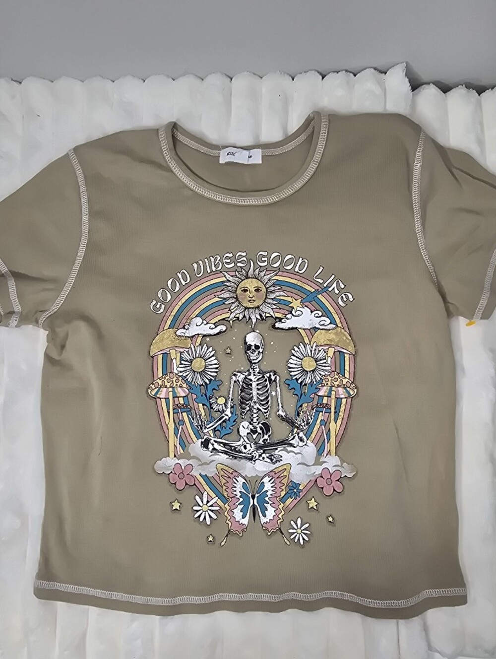 Preloved Stitch & Pine Baby Tee- XL - Picture 1 of 5